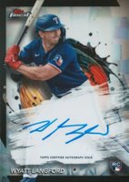 2024 Topps Finest Finest Autographs #FAWL Wyatt Langford Refractor Baseball Card