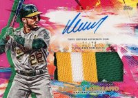 2020 Topps Inception Autograph Patch #RL Ramon Laureano Magenta Baseball Card