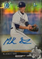 2017 Bowman Draft Chrome Draft Picks Autographs  #CDAMG  MacKenzie Gore Black Refractor Baseball Card
