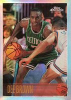 1996 Topps Chrome #46 Dee Brown Refractor Basketball Card