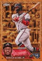 2023 Topps Gilded Collection #57 Ronald Acuna Jr. Wave Gold Etch Baseball Card