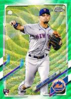 2021 Topps Chrome #88 Andres Gimenez Green Wave Refractor Baseball Card