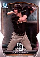 2023 Bowman Draft #BDC157 Jackson Merrill Chrome Baseball Card