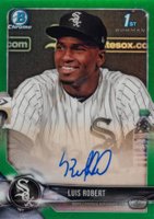 2018 Bowman Prospects Autographs Chrome #LR Luis Robert Green Refractor Baseball Card