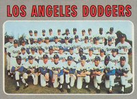 1970 Topps #411 Dodgers Team Baseball Card