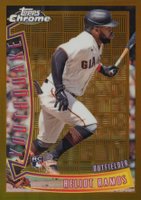 2022 Topps Chrome Sonic 1996 Youthquake #YQ23 Heliot Ramos Gold Baseball Card