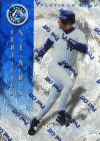 1997 Pinnacle Totally Certified #141 Derek Jeter Platinum Blue Baseball Card