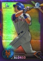 2016 Bowman Draft  #BDC92 Pete Alonso Chrome-Purple Refractor Baseball Card
