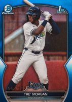 2023 Bowman Draft #BDC199 Tre' Morgan Chrome-Blue Baseball Card