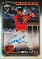 2024 Topps Chrome Update Chrome Baseball Update Series Autographs #ACCC Colton Cowser Refractor Baseball Card