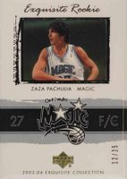 2003 Upper Deck Exquisite Collection #48 Zaza Pachulia Gold Basketball Card