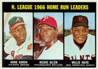 1967 Topps #244 N.L. Home Run Leaders Baseball Card