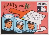 1971 Fleer World Series (Black Back) #3 1905 Giants vs. Athletics Baseball Card