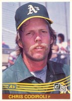 1984 Donruss #345 Chris Codiroli Baseball Card