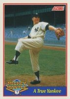 1991 Score Mickey Mantle #6 A True Yankee Baseball Card