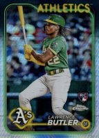 2024 Topps Chrome #5 Lawrence Butler Prism Refractor Baseball Card