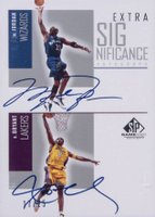 2002 SP Game Used Extra Significance #MJ/KB Kobe Bryant/Michael Jordan Basketball Card