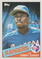 1985 Topps #102 Tommy Dunbar Baseball Card