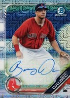 2017 Bowman Mega Box Chrome Autographs #BMABD Bobby Dalbec Baseball Card