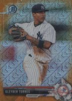 2017 Bowman Mega Box Chrome Prospects #BCP80 Gleyber Torres Orange Refractor Baseball Card