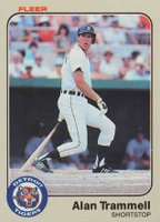 1983 Fleer #344 Alan Trammell Baseball Card