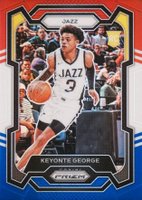 2023 Panini Prizm #127 Keyonte George Red White Blue Basketball Card