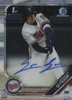 2019 Bowman Draft Chrome Draft Picks Autograph #CDASST Spencer Steer Baseball Card