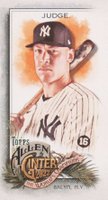 2022 Topps Allen & Ginter #11 Aaron Judge Mini-A&G Back Baseball Card