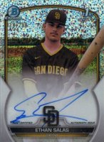 2023 Bowman Chrome Prospect Autographs #CPAESS Ethan Salas Speckle Refractor Baseball Card