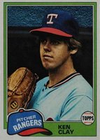 1981 Topps #305 Ken Clay Baseball Card