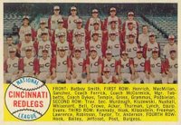 1958 Topps #428a Cincinnati Redlegs Team Alphabetical Baseball Card