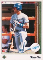 1989 Upper Deck #53 Steve Sax Baseball Card