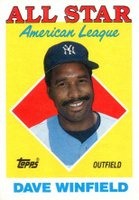 1988 Topps #392 Dave Winfield Baseball Card