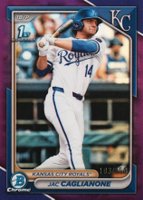 2024 Bowman Draft #BDC8 Jac Caglianone Chrome-Purple Refractor Baseball Card