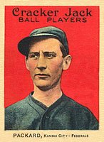 1914 Cracker Jack #142 Gene Packard Baseball Card