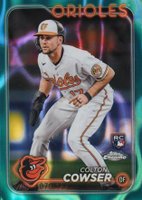 2024 Topps Chrome #278 Colton Cowser Aqua Lava Refractor Baseball Card