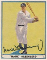 1999 Hall of Fame Autographs # Hank Greenberg Trading Card Baseball Card