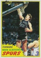 1981 Topps #104 Mark Olberding Mid-West Basketball Card