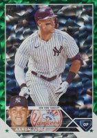 2023 Topps #62 Aaron Judge Green Foil Baseball Card