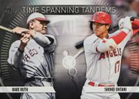 2023 Topps Update Time Spanning Tandems #TS1 Babe Ruth/Shohei Ohtani Baseball Card
