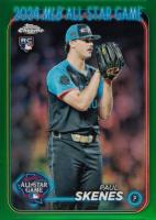 2024 Topps Chrome Update 2024 All-Star Game Chrome #29 Paul Skenes Green Refractor Baseball Card