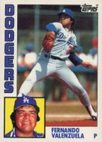 1984 Topps Tiffany #220 Fernando Valenzuela Baseball Card