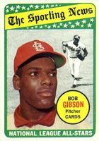 1969 Topps #432 Bob Gibson All-Star Baseball Card