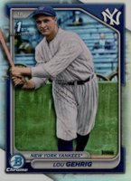 2024 Bowman Chrome Prospects #BCP253 Lou Gehrig Retrofractor Baseball Card