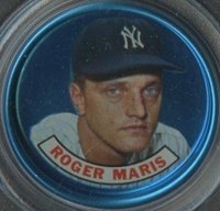 1965 Old London Coins # Roger Maris Baseball Card