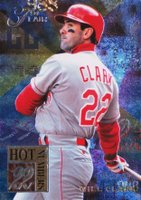 1994 Flair Hot Numbers #3 Will Clark Baseball Card