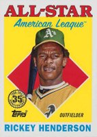 2023 Topps 1988 Topps All-Star Baseball #88AS32 Rickey Henderson Baseball Card