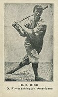 1922 Strip Card # E.S. Rice Baseball Card