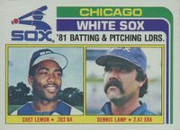 1982 Topps #216 White Sox Batting/Pitching Leaders Baseball Card