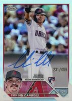 2023 Topps Chrome Rookie Autograph #RACCA Corbin Carroll Refractor Baseball Card